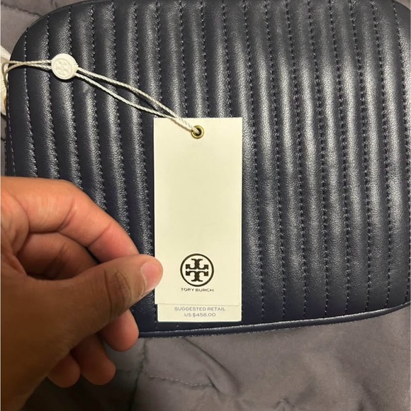 Tory Burch Black Floral Shoulder Bag - Picture 4 of 5